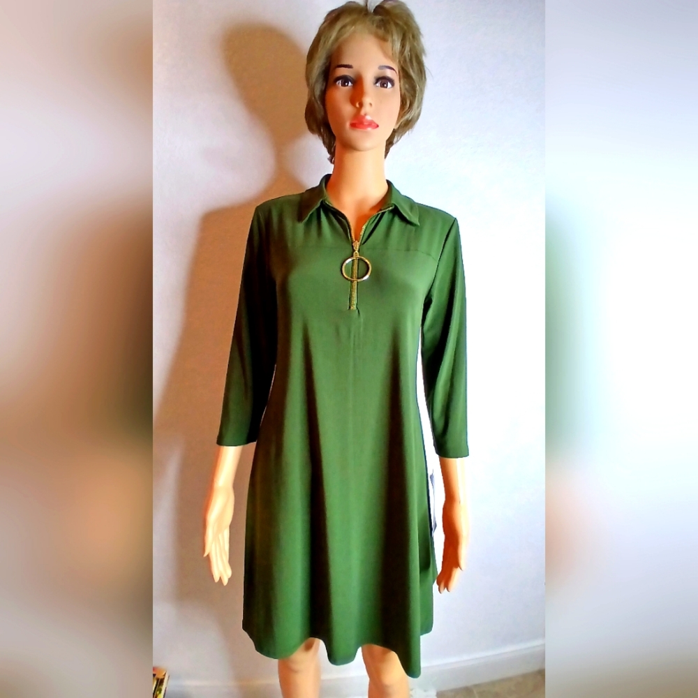 Casual MSK Green Dress- Size Small